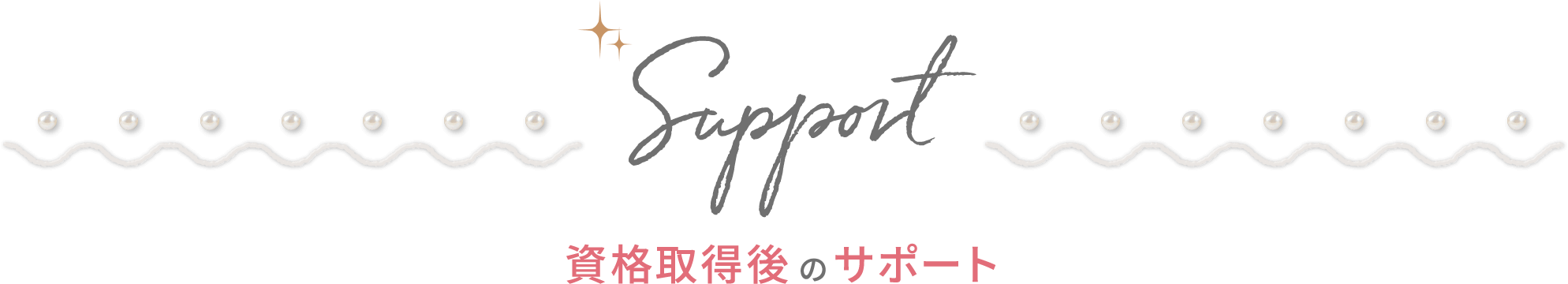 Support 資格取得後のサポート